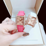 Michael Kors Emery Quartz Diamonds Rose Gold Dial Pink Leather Strap Watch For Women - MK2984 Authentic Buy Shop Now