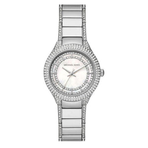 Michael Kors Sylvia Mother of Pearl Dial Silver Steel Strap Watch For Women - MK4657 Authentic Buy Shop Now