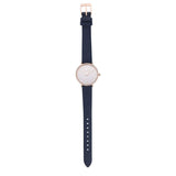 Michael Kors Pyper Analog White Dial Black Leather Strap Watch For Women - MK2804 Authentic Buy Shop Now