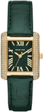 Michael Kors Emery Quartz Diamonds Green Dial Green Leather Strap Watch For Women - MK4697 Authentic Buy Shop Now