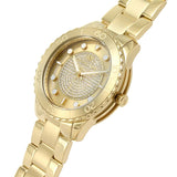 Michael Kors Runway Three-Hand Gold Dial Gold Steel Strap Watch For Women - MK6911 Authentic Buy Shop Now