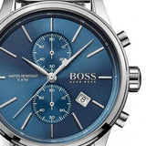 Hugo Boss Jet Blue Dial Silver Steel Strap Watch for Men - 1513384 Authentic Buy Shop Now