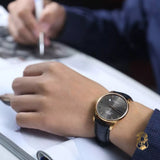 Mido Baroncelli III Automatic Grey Dial Black Leather Strap Watch For Men - M8600.3.13.4 Authentic Buy Shop Now