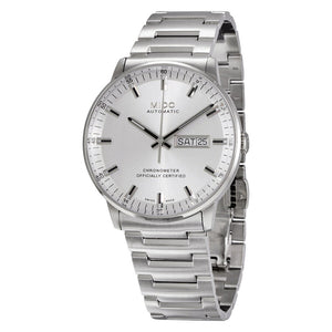 Mido Commander II Automatic Chronometer Silver Dial Silver Steel Strap Watch For Men - M021.431.11.031.00 Authentic Buy Shop Now