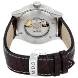 Mido Multifort Automatic Silver Dial Black Leather Strap Watch For Men - M005.430.16.031.80 Authentic Buy Shop Now