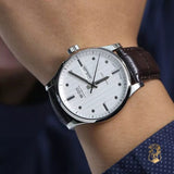 Mido Multifort Automatic Silver Dial Black Leather Strap Watch For Men - M005.430.16.031.80 Authentic Buy Shop Now