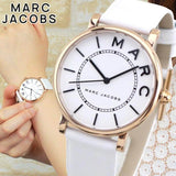 Marc Jacobs Roxy White Dial White Leather Strap Watch for Women - MJ1562 Authentic Buy Shop Now