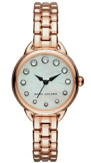 Marc Jacobs Betty Mother of Pearl White Dial Rose Gold Steel Strap Watch for Women - MJ3511 Authentic Buy Shop Now
