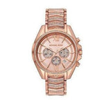 Michael Kors Whitney Chronograph Rose Gold Dial Rose Gold Steel Strap Watch For Women - MK6730 Authentic Buy Shop Now