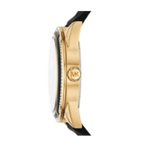 Michael Kors Quartz Black Dial Black Silicone Strap Watch For Women - MK6944 Authentic Buy Shop Now