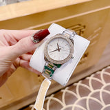 Michael Kors Liliane Quartz Mother of Pearl White Dial Two Tone Steel Strap Watch For Women - MK1048 Authentic Buy Shop Now