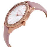 Michael Kors Layton Three-Hand White Dial Pink Leather Strap Watch for Women - MK2909 Authentic Buy Shop Now