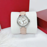 Michael Kors Camille Three-Hand Crystals White Dial Pink Leather Strap Watch for Women - MK2963 Authentic Buy Shop Now