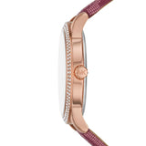 Michael Kors Tibby Multifunction Red Dial Red Leather Strap Watch For Women - MK2967 Authentic Buy Shop Now