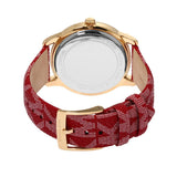 Michael Kors Tibby Multifunction Silver Dial Red Leather Strap Watch For Women - MK2975 Authentic Buy Shop Now