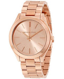 Michael Kors Slim Runway Rose Gold Dial Rose Gold Steel Strap Watch for Women - MK3197 Authentic Buy Shop Now