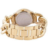 Michael Kors Nini Three Hand Gold Dial Gold Steel Strap Watch For Women - MK3235 Authentic Buy Shop Now