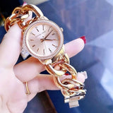 Michael Kors Nini Quartz Crystals Rose Gold Dial Rose Go Watch For Women - MK3236 Authentic Buy Shop Now