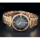 Michael Kors Catlin Black Diamonds Dial Rose Gold Steel Strap Watch for Women - MK3356 Authentic Buy Shop Now