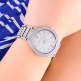 Michael Kors Kerry Crystal Pave Silver Dial Silver Steel Strap Watch For Women - MK3359 Authentic Buy Shop Now