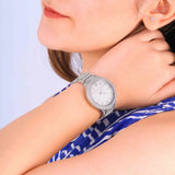 Michael Kors Kerry Crystal Pave Silver Dial Silver Steel Strap Watch For Women - MK3359 Authentic Buy Shop Now