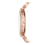 Michael Kors Darci Black Dial Rose Gold Steel Strap Watch for Women - MK3402 Authentic Buy Shop Now