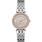 Michael Kors Darci Rose Gold Dial Silver Steel Strap Watch for Women - MK3446 Authentic Buy Shop Now