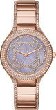 Michael Kors Kerry Purple Dial Rose Gold Stainless Steel Strap Watch for Women - MK3482 Authentic Buy Shop Now