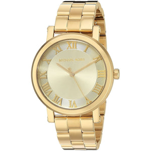 Michael Kors Jaryn Analog Quartz Gold Dial Gold Steel Strap Watch For Women - MK3500 Authentic Buy Shop Now