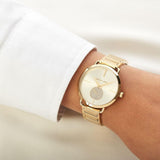 Michael Kors Portia Gold Dial Gold Steel Strap Watch for Women - MK3639 Authentic Buy Shop Now