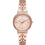 Michael Kors Cinthia Mother of Pearl Rose Gold Dial Rose Gold Steel Strap Watch for Women - MK3643 Authentic Buy Shop Now