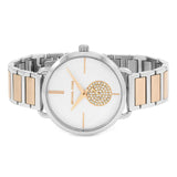 Michael Kors Portia Quartz Silver Dial Two Tone Steel Strap Watch For Women - MK3709 Authentic Buy Shop Now