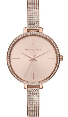 Michael Kors Jaryn Quartz Rose Gold Dial Rose Gold Steel Strap Watch For Women - MK3785 Authentic Buy Shop Now