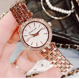 Michael Kors Darci Analog Mother of Pearl Dial Rose Gold Steel Strap Watch For Women - MK3832 Authentic Buy Shop Now