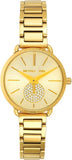 Michael Kors Portia Quartz Gold Dial Gold Steel Strap Watch For Women - MK3838 Authentic Buy Shop Now