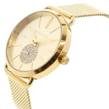 Michael Kors Portia Gold Dial Gold Mesh Bracelet Watch for Women - MK3844 Authentic Buy Shop Now