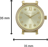 Michael Kors Sofie Quartz Gold Dial Gold Steel Strap Watch For Women - MK3881 Authentic Buy Shop Now