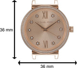 Michael Kors Sofie Quartz Rose Gold Dial Rose Gold Steel Strap Watch For Women - MK3882 Authentic Buy Shop Now