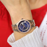 Michael Kors Lauryn Quartz Blue Dial Two Tone Steel Strap Watch For Women - MK3929 Authentic Buy Shop Now
