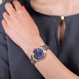 Michael Kors Lauryn Quartz Blue Dial Two Tone Steel Strap Watch For Women - MK3929 Authentic Buy Shop Now