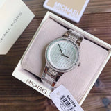Michael Kors Gabbi Quartz Crystals Silver Dial Silver Steel Strap Watch For Women - MK3984 Authentic Buy Shop Now