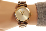 Michael Kors Delray Gold Dial Two Tone Steel Strap Watch for Women - MK4314 Authentic Buy Shop Now