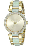 Michael Kors Delray Rose Gold Dial Two Tone Steel Strap Watch for Women - MK4317 Authentic Buy Shop Now