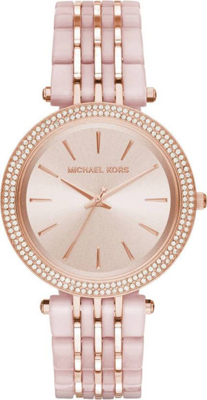 Michael Kors Darci Rose Gold Dial Two Tone Steel Strap Watch for Women - MK4327 Authentic Buy Shop Now