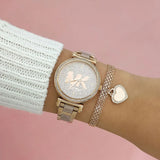 Michael Kors Sofie Quartz Crystals Crystals Rose Gold Dial Rose Gold Steel Strap Watch For Women - MK4336 Authentic Buy Shop Now