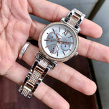 Michael Kors Sofie Chronograph White Dial Two Tone Steel Strap Watch For Women - MK4353 Authentic Buy Shop Now