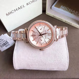 Michael Kors Sofie Quartz Rose Gold Dial Rose Gold Steel Strap Watch For Women - MK4354 Authentic Buy Shop Now
