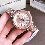 Michael Kors Sofie Quartz Rose Gold Dial Rose Gold Steel Strap Watch For Women - MK4354 Authentic Buy Shop Now