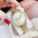Michael Kors Melissa Quartz Gold Dial Gold Steel Strap Watch for Women - MK4368 Authentic Buy Shop Now