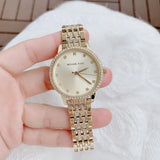 Michael Kors Melissa Quartz Gold Dial Gold Steel Strap Watch for Women - MK4368 Authentic Buy Shop Now